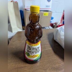 Vintage Mrs. Butterworth's Lite 24oz Glass SMrs. Butterworth's Lite Syrup Bottle